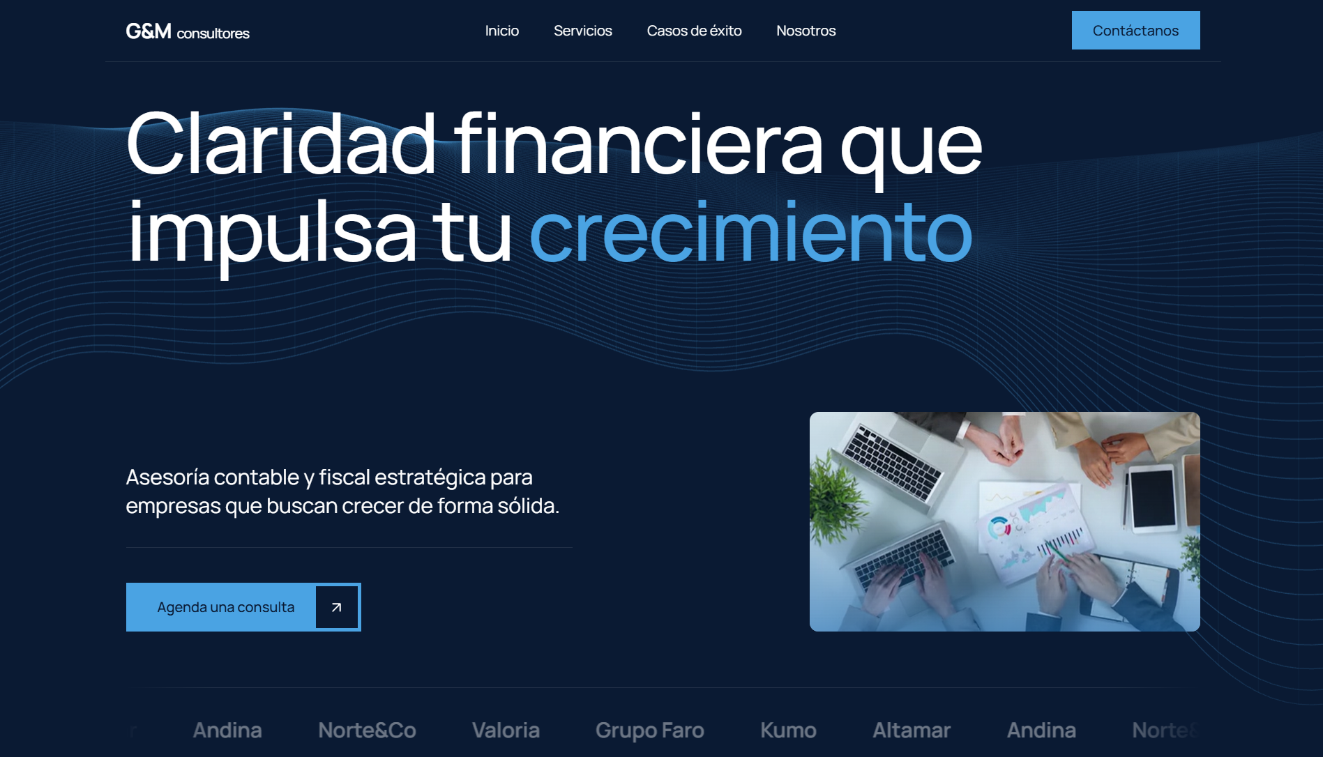 Sitio web de GYM Consultores