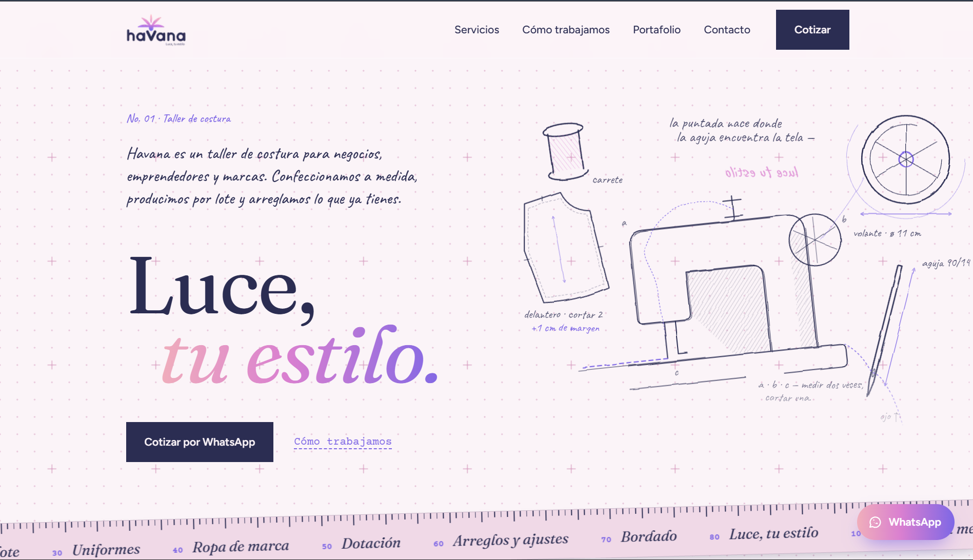 Sitio web de Havana Moda